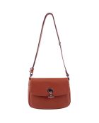 Sac bandoulière en Cuir Paris argile - 25x18.5x7.5 cm