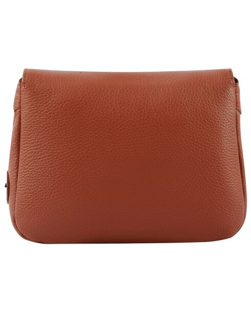 Sac bandoulière en Cuir Paris argile - 25x18.5x7.5 cm