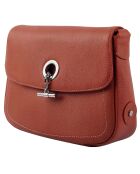 Sac bandoulière en Cuir Paris argile - 25x18.5x7.5 cm