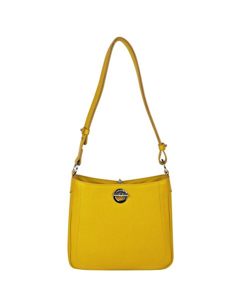 Sac bandoulière en Cuir Paris ananas - 24.5x23x8 cm