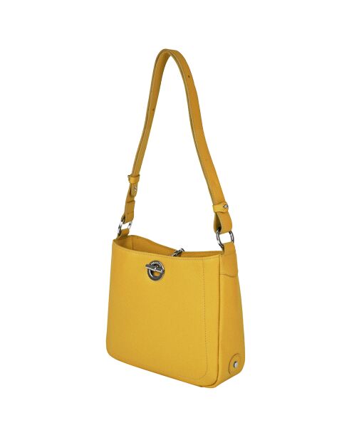 Sac bandoulière en Cuir Paris ananas - 24.5x23x8 cm