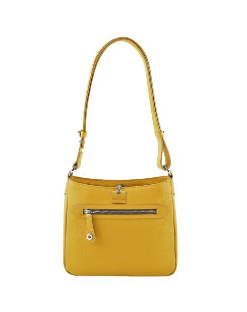 Sac bandoulière en Cuir Paris ananas - 24.5x23x8 cm