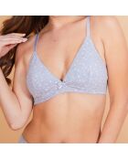 Ensemble Soutien-Gorge triangle & Culotte Lovy gris