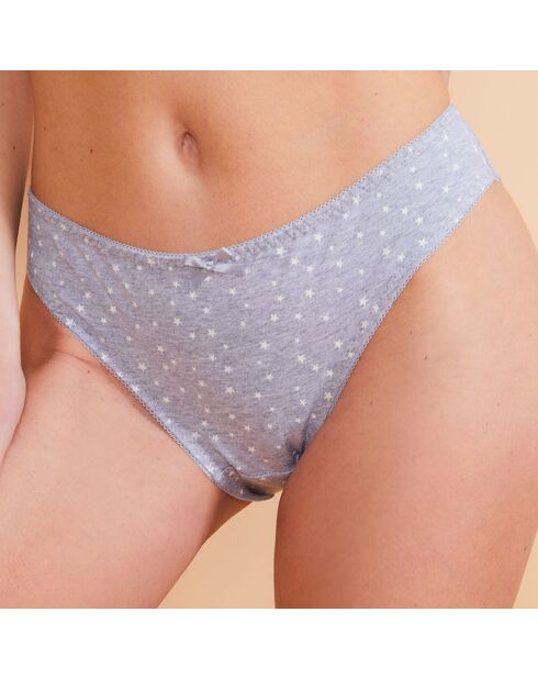 Ensemble Soutien-Gorge triangle & Culotte Lovy gris