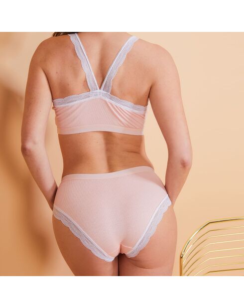 Ensemble Soutien-Gorge brassière & Shorty Felicia rose