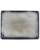 Service de table en Porcelaine bleu foncé/marron - 26 pièces