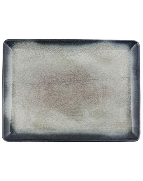 Service de table en Porcelaine bleu foncé/marron - 26 pièces