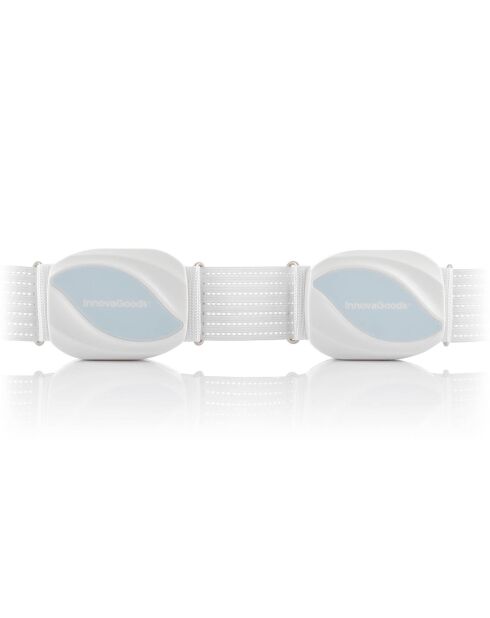 Ceinture de Massage Vibrante pour Sculpter le Corps Bubratt blanc/bleu