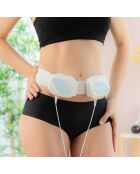 Ceinture de Massage Vibrante pour Sculpter le Corps Bubratt blanc/bleu