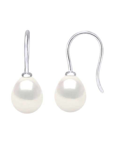 Boucles d'oreilles Argent Perles d'Eau Douce blanches