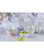 6 Bols apéritif Pattern Pastel rose pastel/bleu pastel/vert pastel - D.12 cm