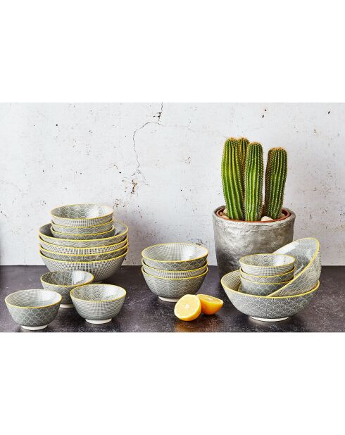 Service Complet Eclipse gris anthracite - 42 pièces