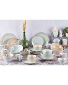 Service Complet Pastel rose pastel/bleu pastel/vert pastel - 42 pièces