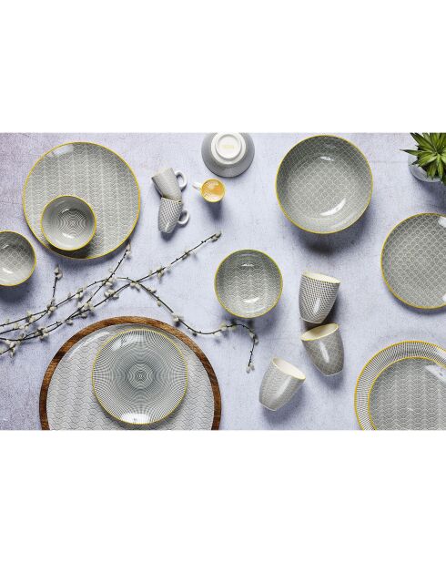 6 Tasses à café Eclipse gris anthracite - 9 cl