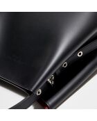 Jeny Beuteltasche aus Leder, 32 x 29 x 13 cm, Schwarz