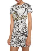 Robe Be Wild brut blanc/noir