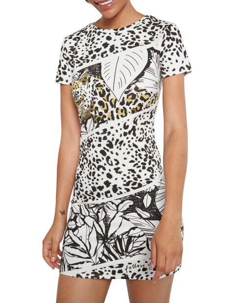 Robe Be Wild brut blanc/noir