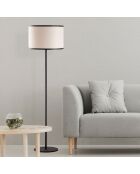 Lampadaire Way noir/crème - D.40x156 cm