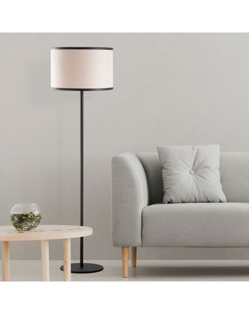 Stehleuchte Way schwarz/cremefarben - D.40x156 cm