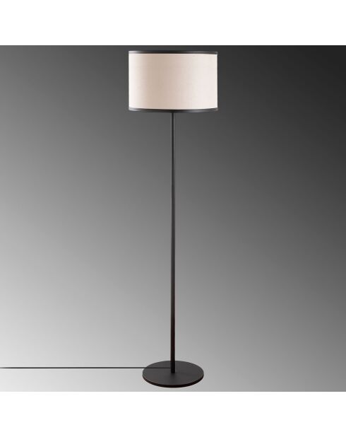 Lampadaire Way noir/crème - D.40x156 cm