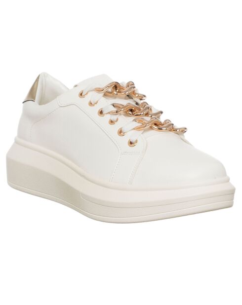 Sneakers Clarissa blanc/doré