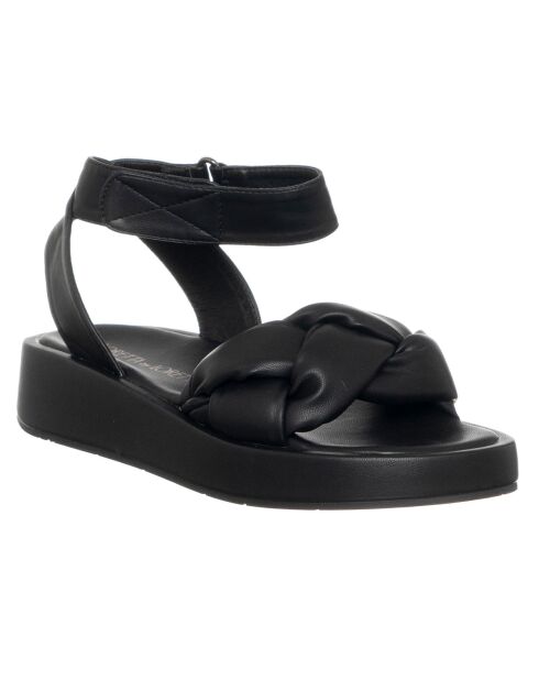 Sandales Belinda noires - Plateforme 3.5 cm