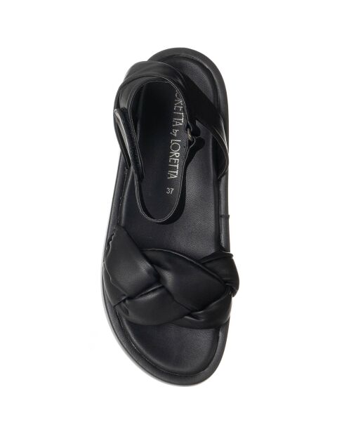 Sandales Belinda noires - Plateforme 3.5 cm