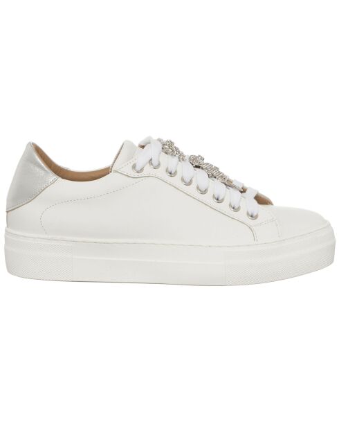 Sneakers en Cuir Neila blanches - Plateforme 3.5 cm