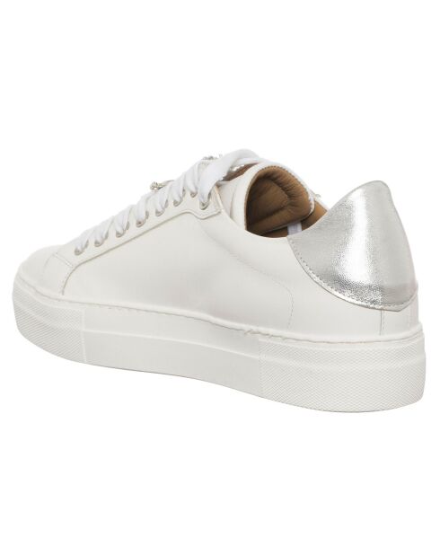 Weiße Sneakers Neila aus Leder - 3,5 cm Plateau