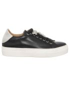 Sneakers en Cuir Neila noires - Plateforme 3.5 cm