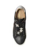 Sneakers en Cuir Neila noires - Plateforme 3.5 cm