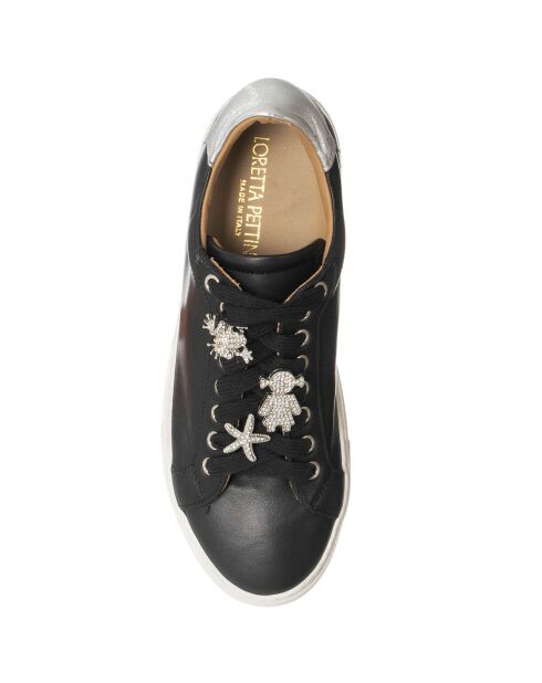 Sneakers en Cuir Neila noires - Plateforme 3.5 cm