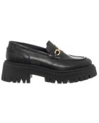 Mocassins en Cuir Barbara noirs - Talon 5 cm
