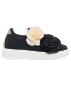 Sneakers Marta noir/rose - Plateforme 4 cm