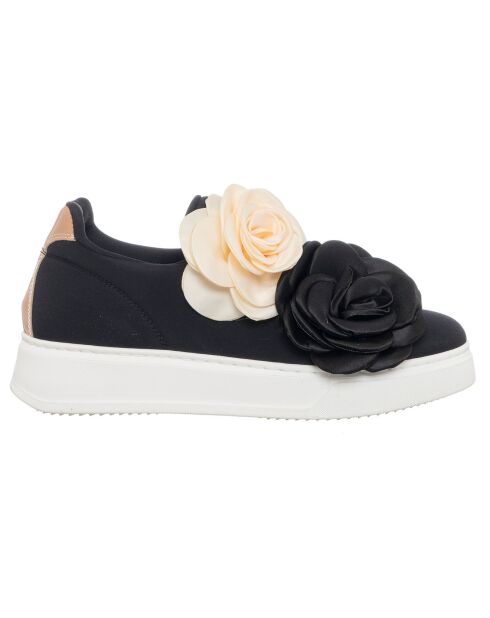 Sneakers Marta noir/rose - Plateforme 4 cm