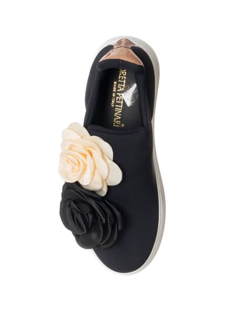 Sneakers Marta noir/rose - Plateforme 4 cm