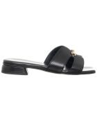 Mules en Cuir Mia noires - Talon 2 cm