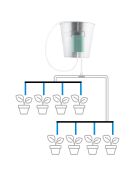 Système d'arrosage goutte-à-goutte automatique pour pots Regott multicolore