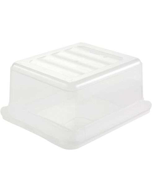 Boîte de rangement transparente - 19.5x16.5x8.5 cm