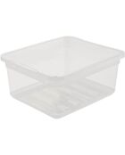 Boîte de rangement transparente - 19.5x16.5x8.5 cm
