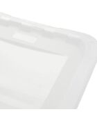 Boîte de rangement transparente - 19.5x16.5x8.5 cm