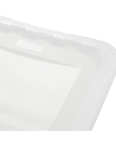 Boîte de rangement transparente - 19.5x16.5x8.5 cm