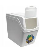 4 Cubes de recyclage 80 L Sortibox blancs - 39.5x23.3x33.3