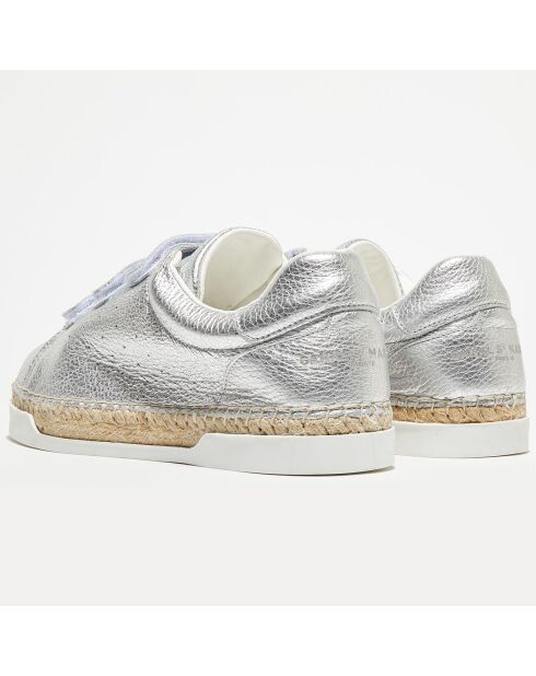 Sneakers en Cuir Wonder argentées