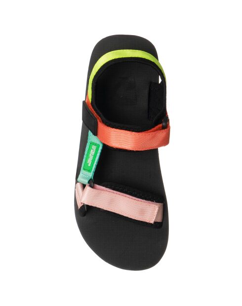 Ricardo schwarz/rosa/mehrfarbige Sandalen