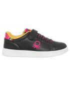 Sneakers Lily noir/fuchsia