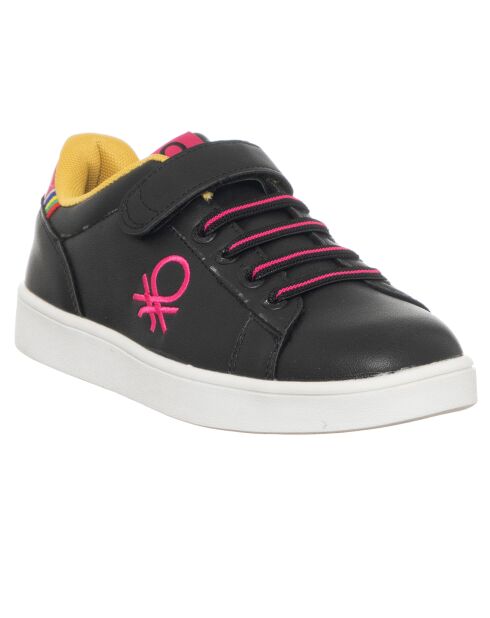Sneakers Lily noir/fuchsia