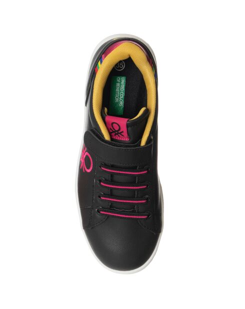 Sneakers Lily noir/fuchsia
