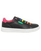 Sneakers Labelium nere/fucsia