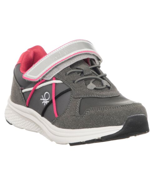 Sneakers Amelia gris/fuchsia